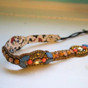 ANTHROPOLOGIE Deepa Gurnani Crystal Headband Gold